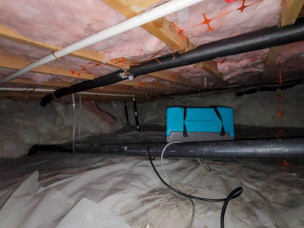 Crawl Space Water Remediation in Burlington